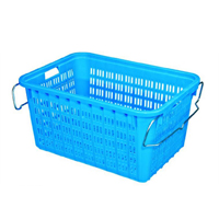 供應藍色塑料菜筐,食品級周轉(zhuǎn)筐